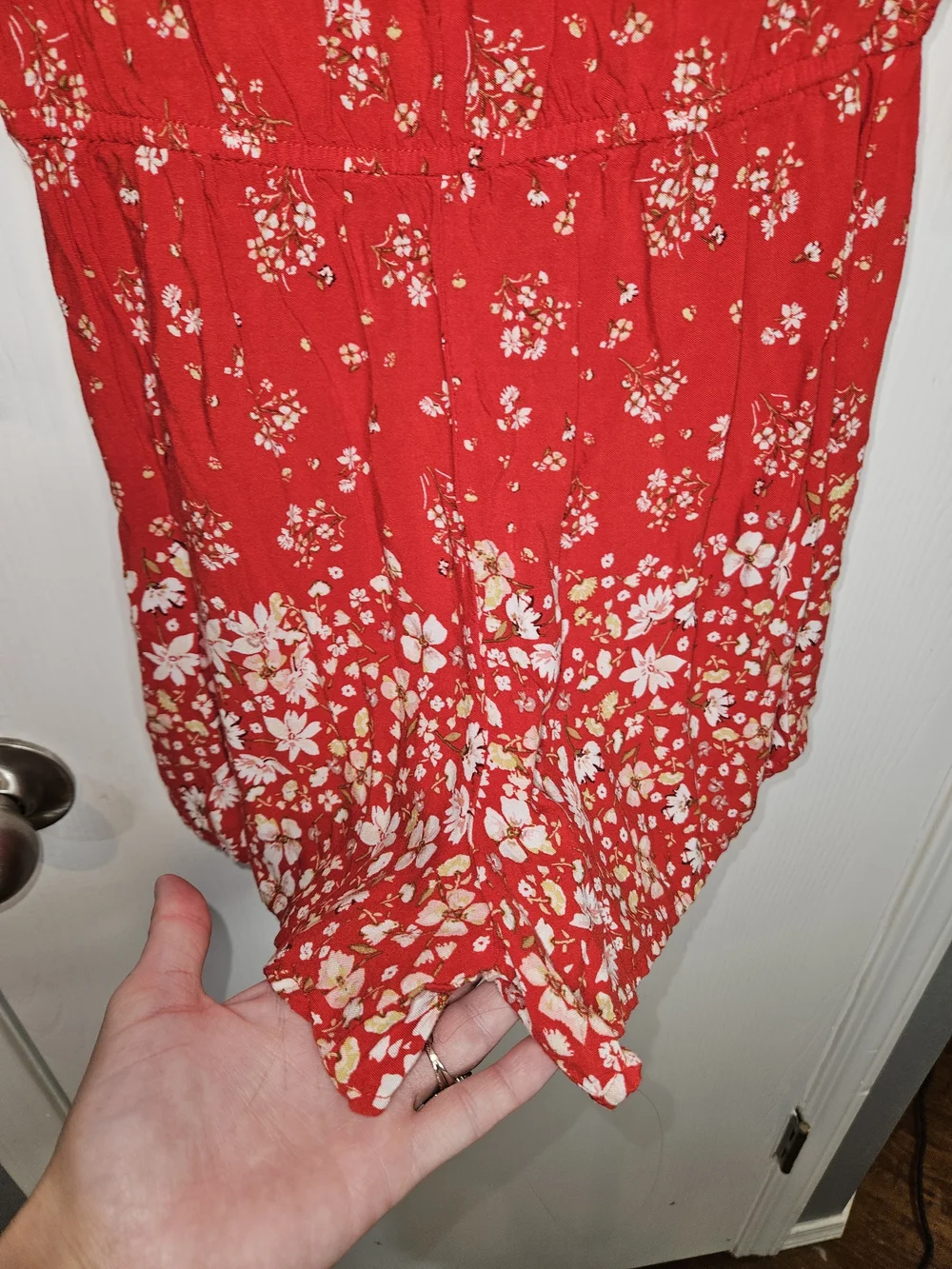 Girls' Red Floral Tunic Romper by Speechless